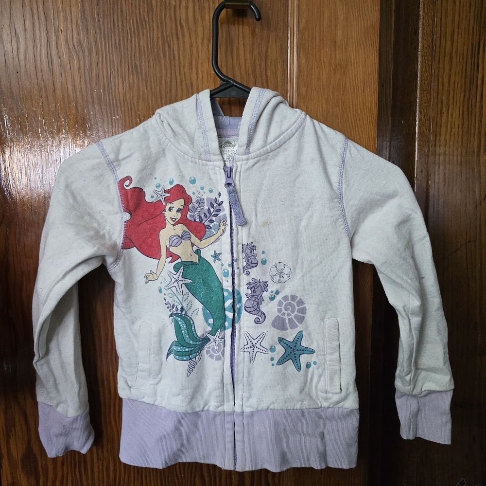Ariel Zip Up Hoodie Girls 5/6